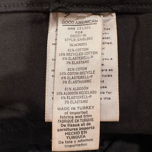 GOOD AMERICAN 16 size Classic Black Women's skinny Jeans - Picture 8 of 9